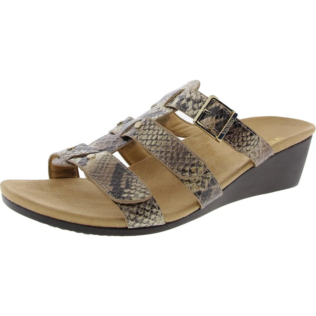 381 Radia Womens Open Toe Slip On Wedge Sandals