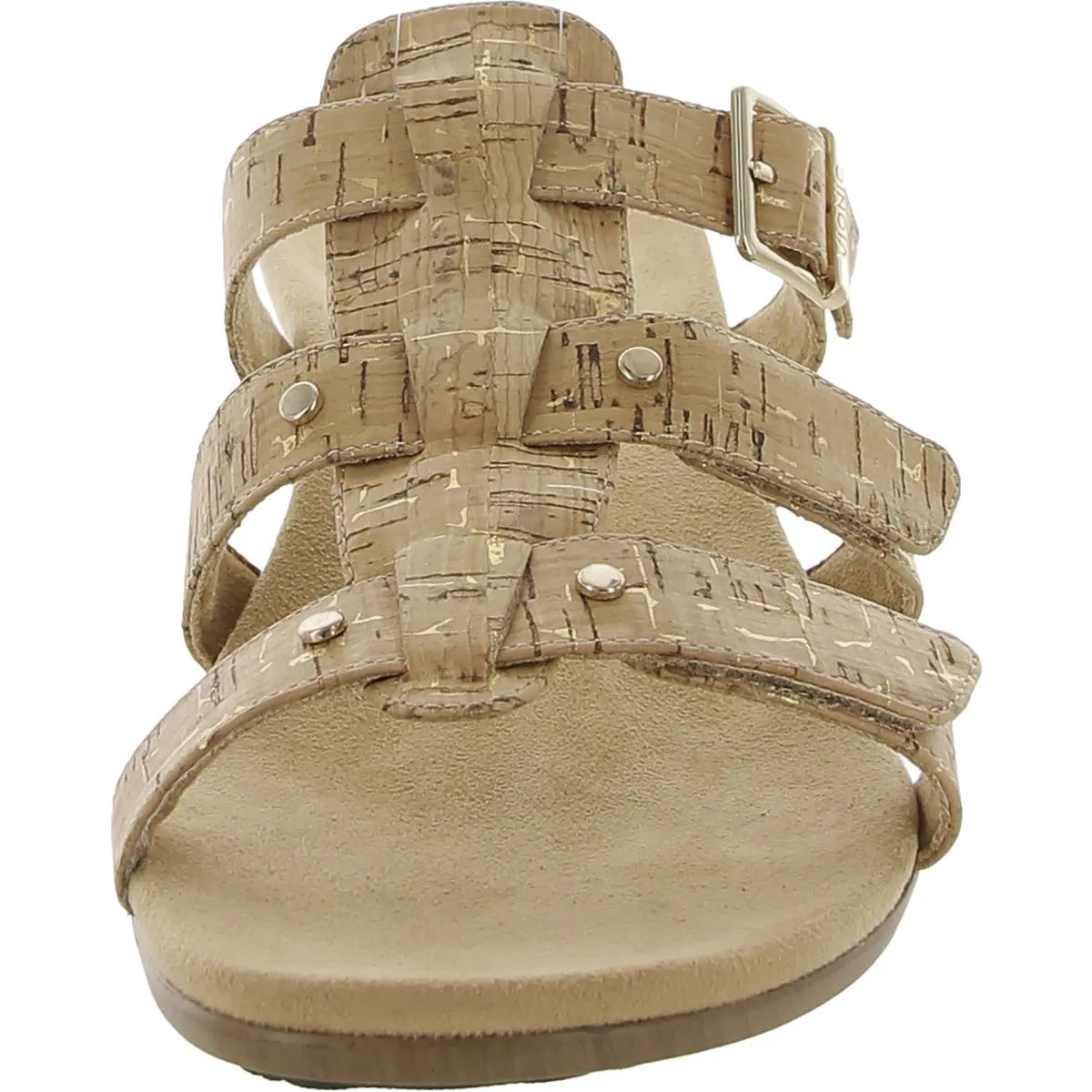 381 Radia Womens Open Toe Slip On Wedge Sandals