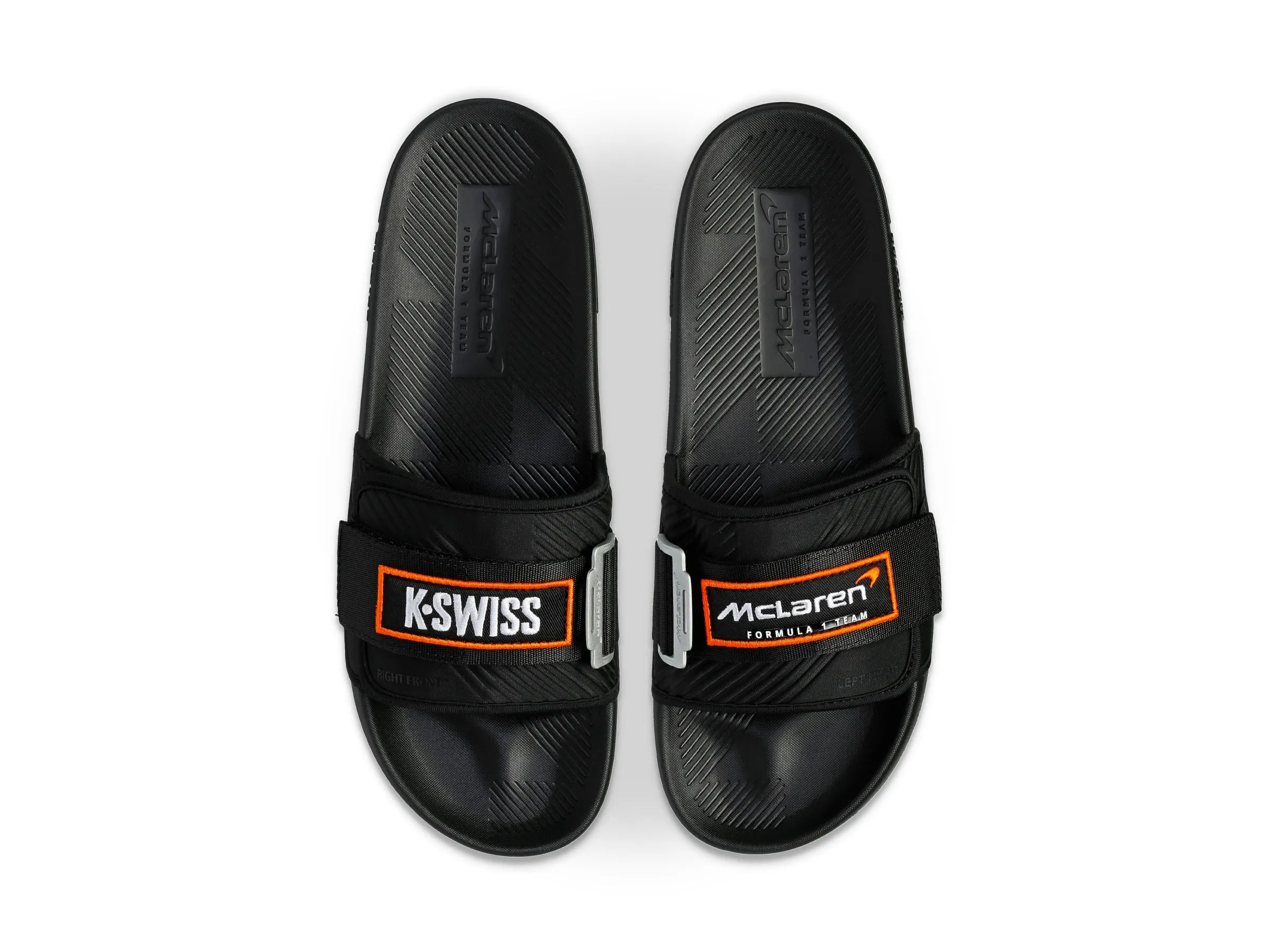 98716-073-M | STRAP SANDAL X MCLAREN F1 TEAM | BLACK/PAPAYA