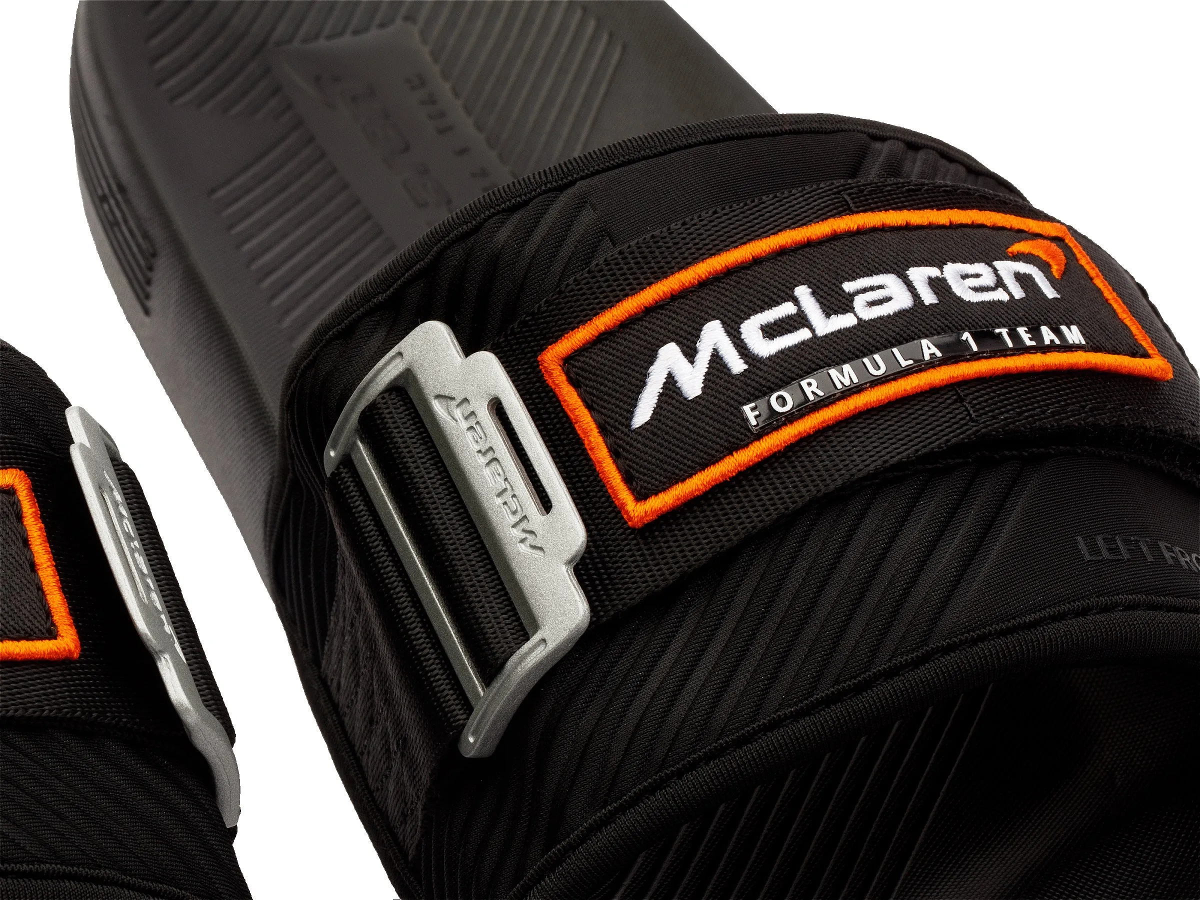 98716-073-M | STRAP SANDAL X MCLAREN F1 TEAM | BLACK/PAPAYA