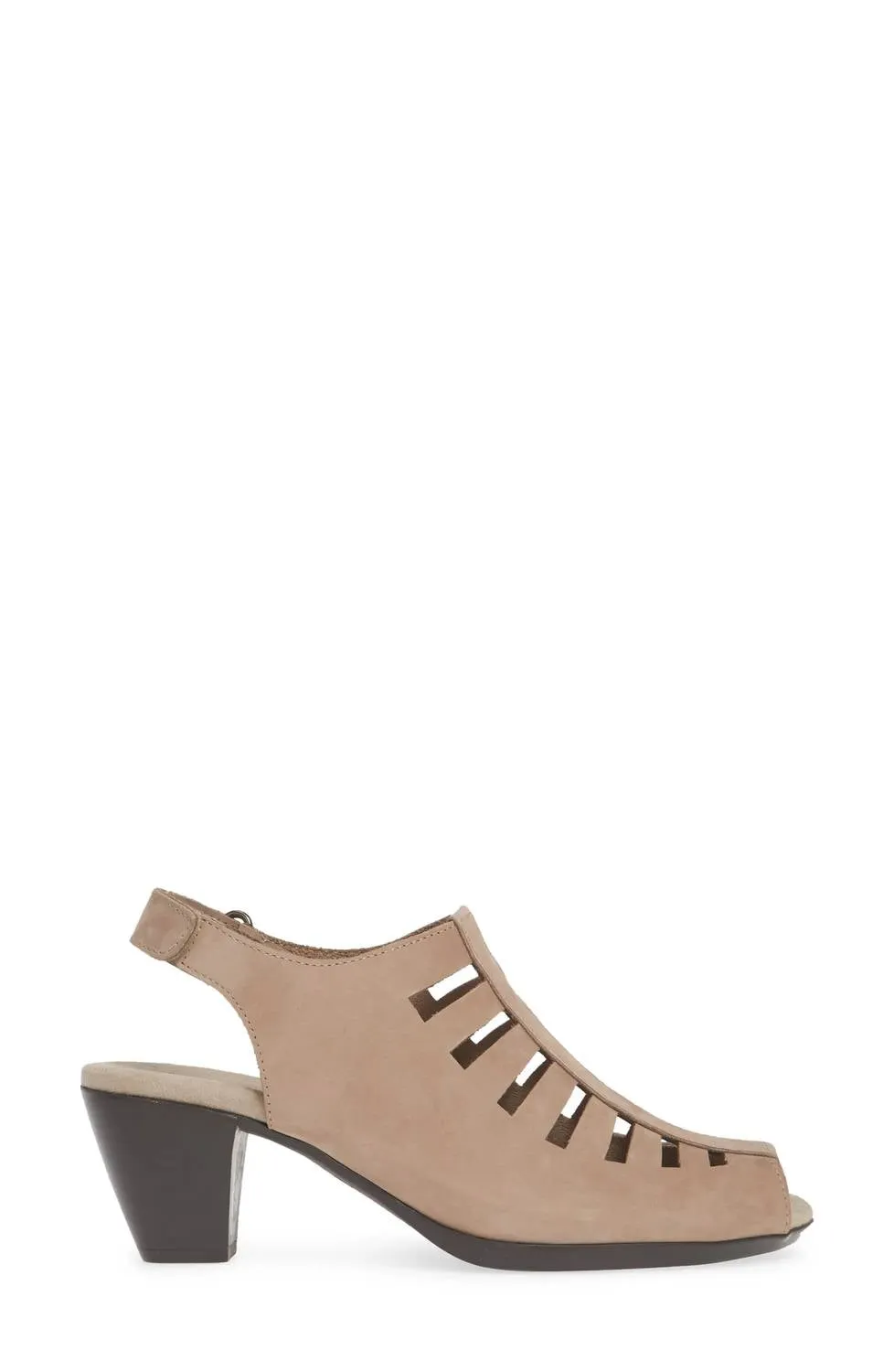 Abby Sandal In Taupe Nubuck