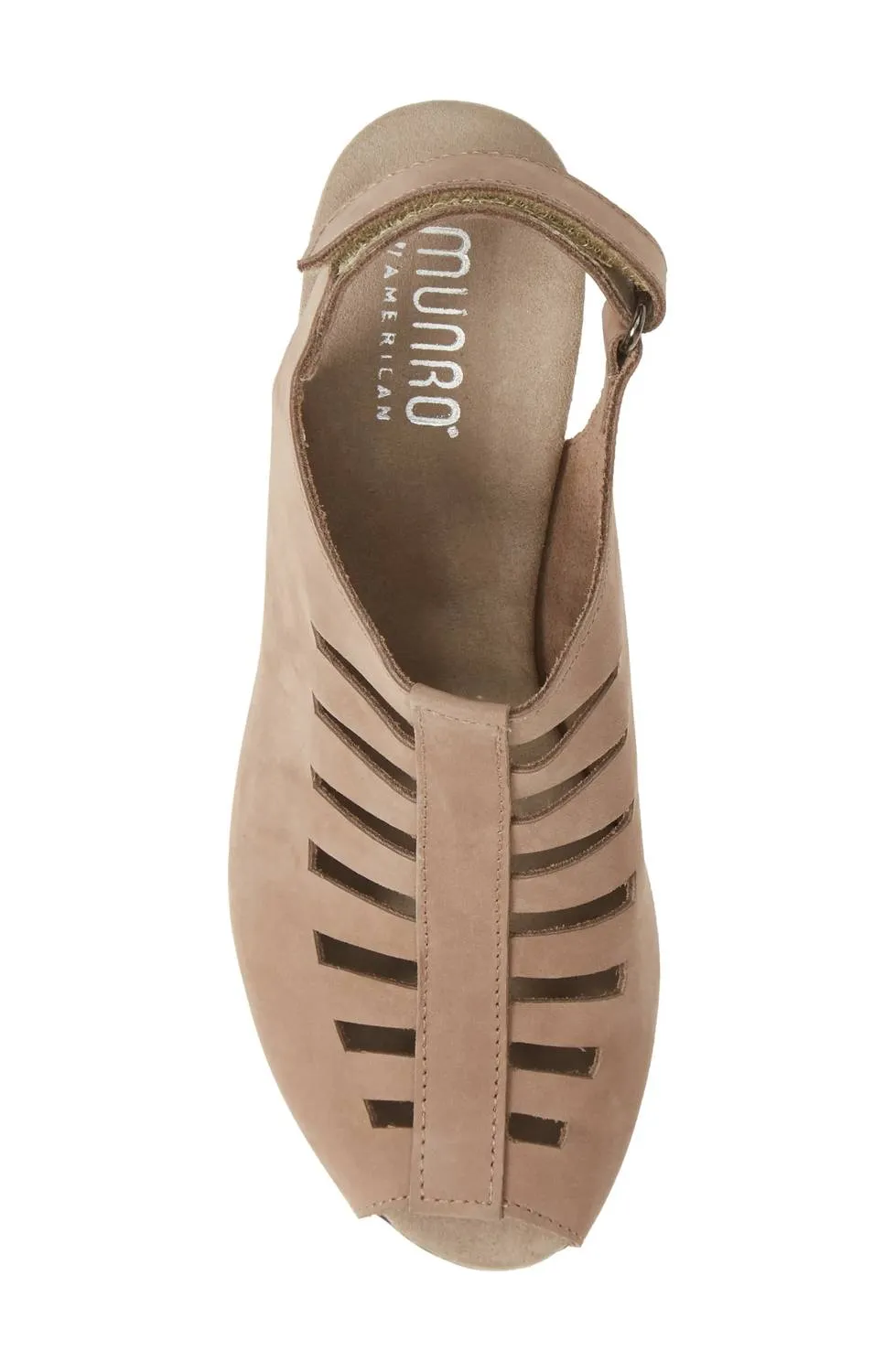 Abby Sandal In Taupe Nubuck