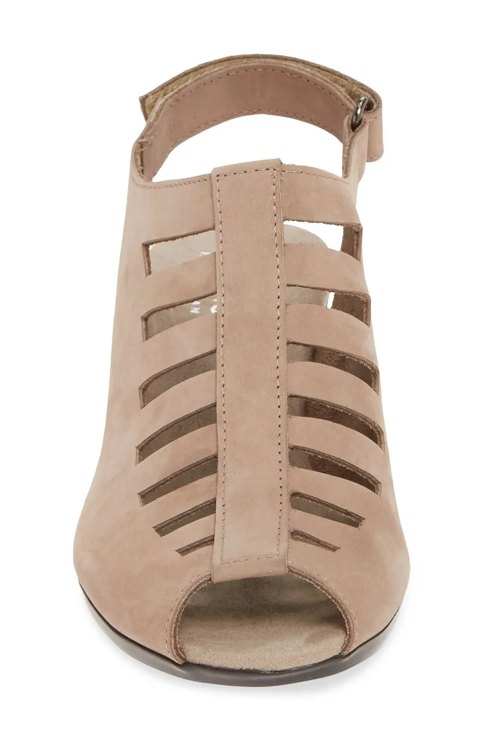 Abby Sandal In Taupe Nubuck