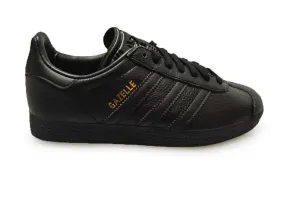 Adidas Gazelle Triple Black Leather Running Trainers BB5497 Unisex