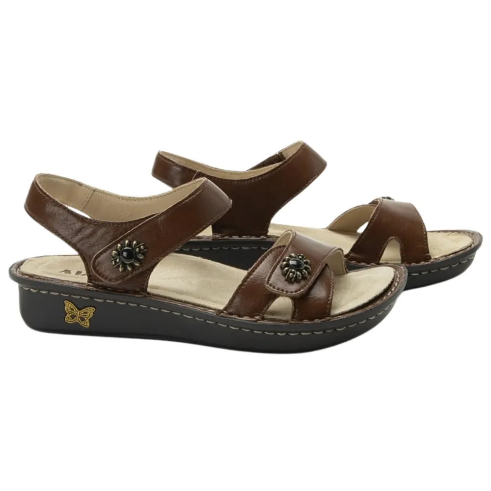 Alegria Vienna Marrone Leather Sandal (Women's)