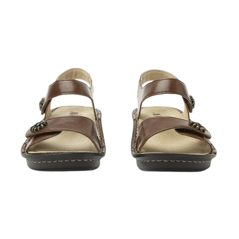Alegria Vienna Marrone Leather Sandal (Women's)