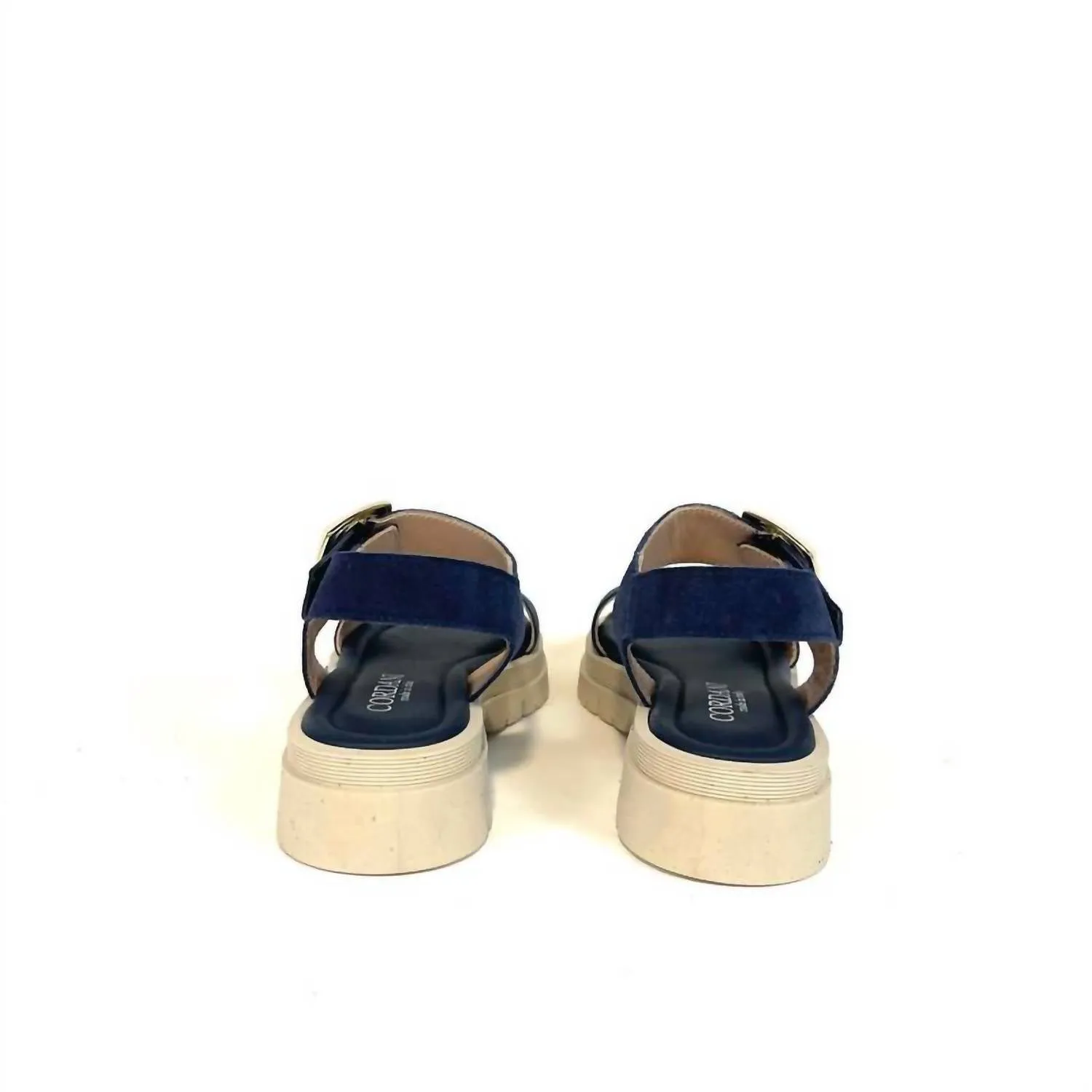 Alessia 2 Sandals In Navy Suede