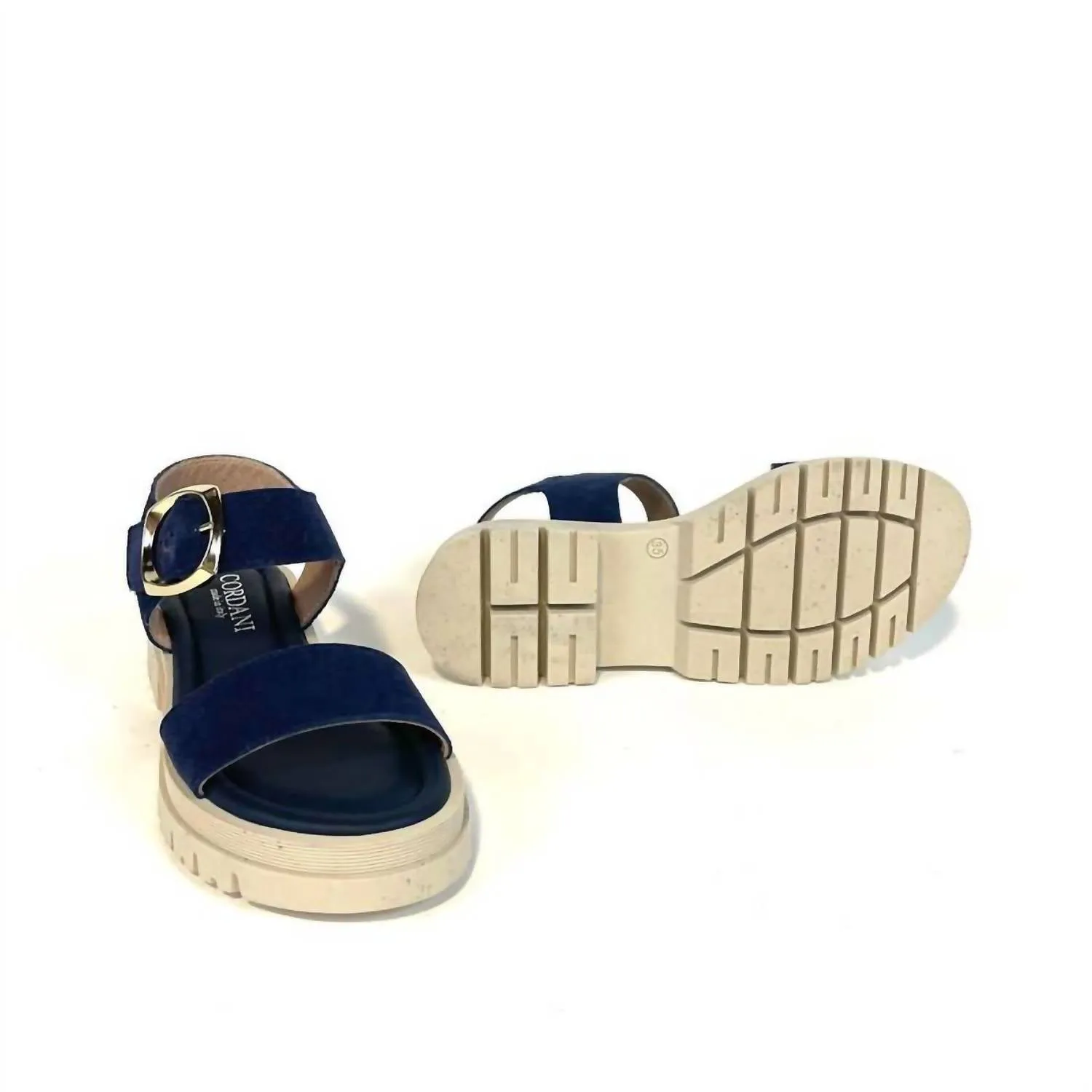 Alessia 2 Sandals In Navy Suede