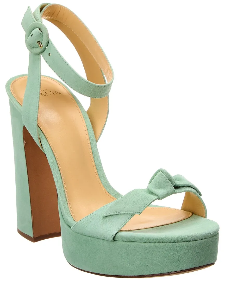 Alexandre Birman Clarita Curve 120 Suede Platform Sandal