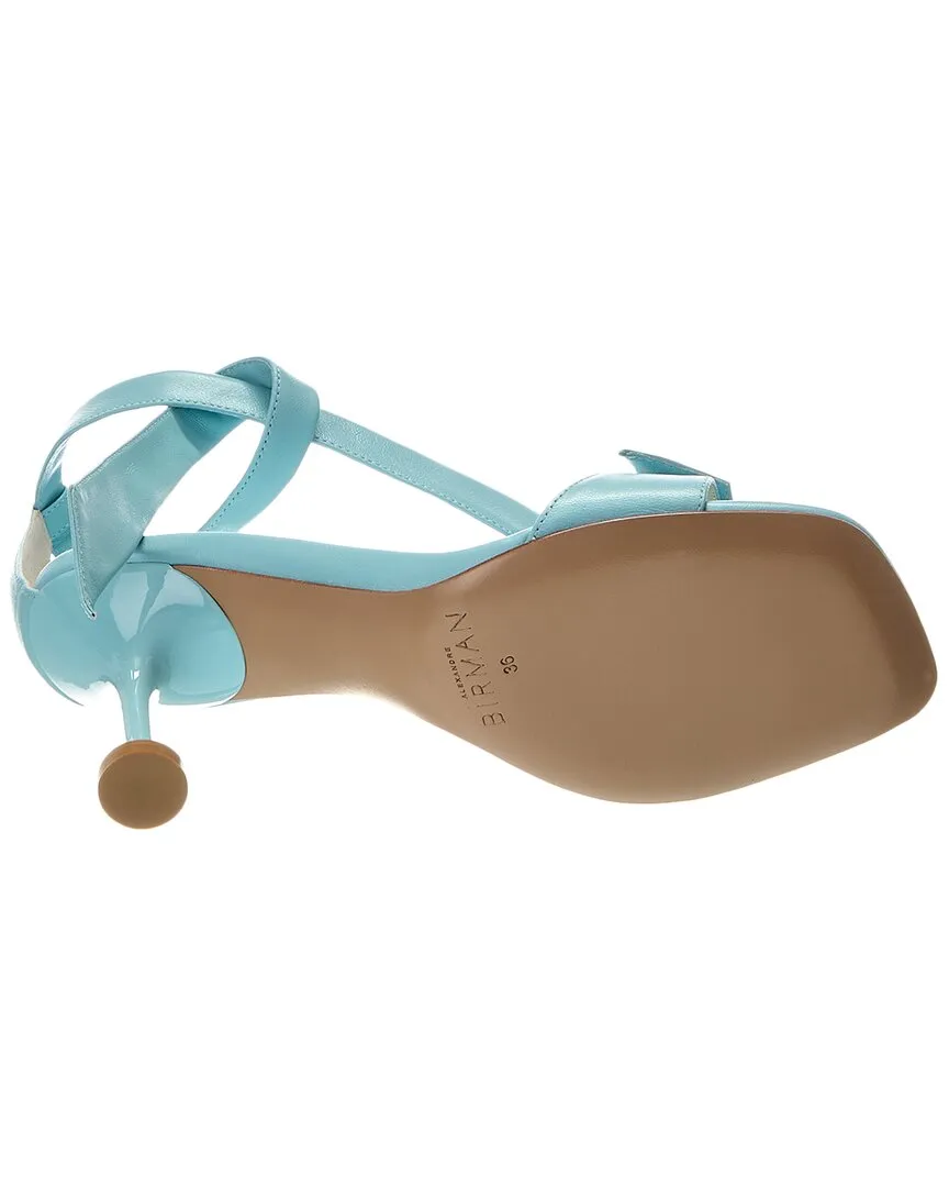 Alexandre Birman Clarita Square Flare 85 Leather Sandal