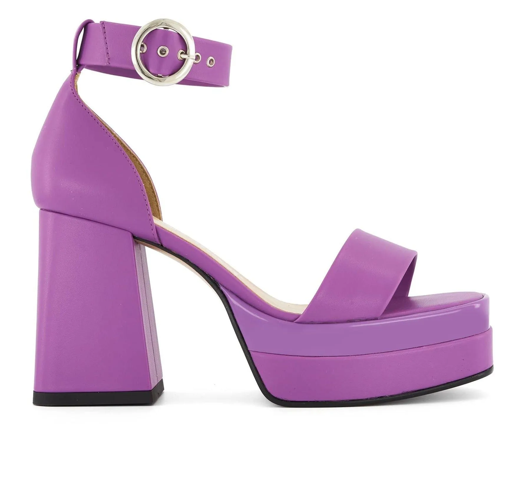 Andrea Ankle Strap Sandal With Round Buckle