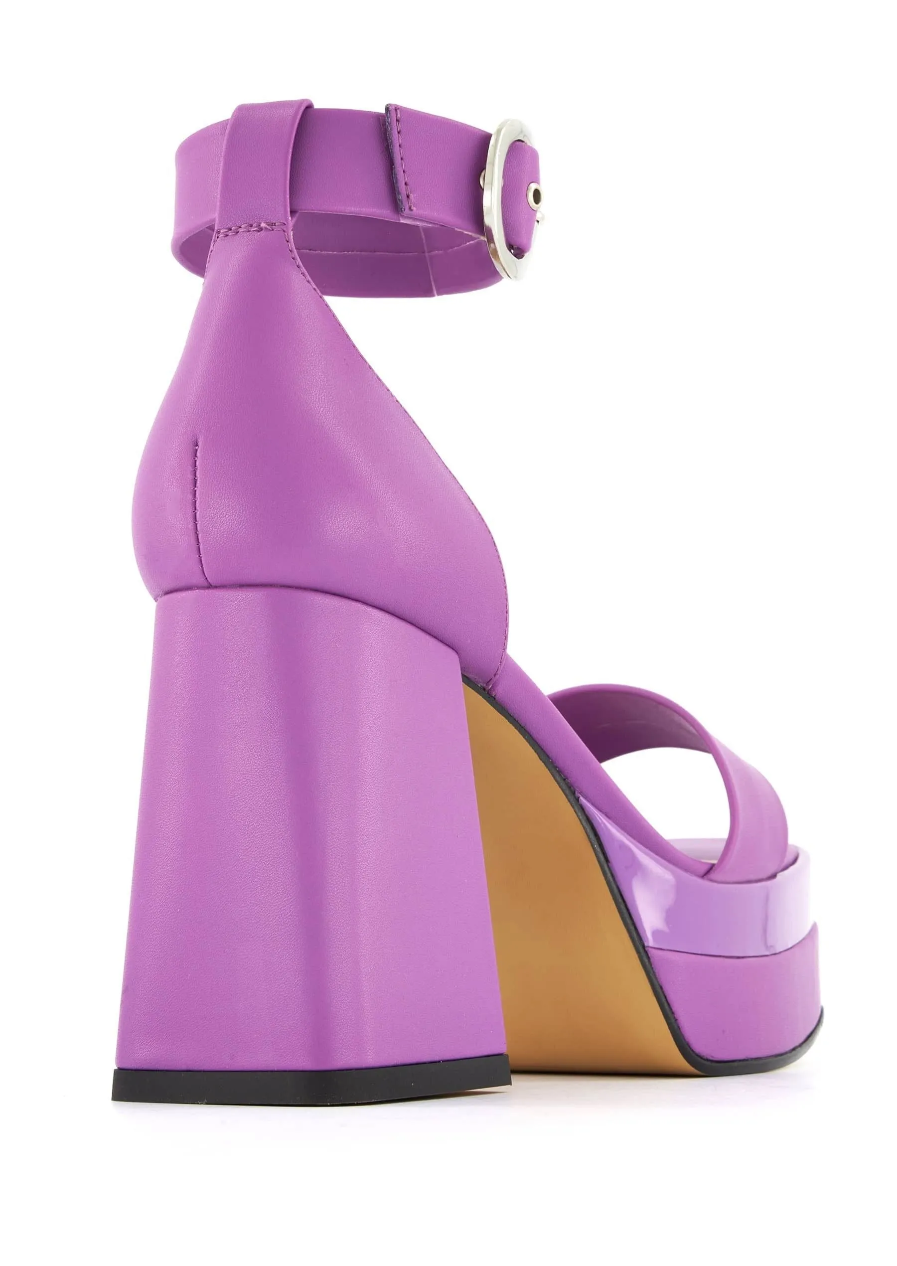 Andrea Ankle Strap Sandal With Round Buckle