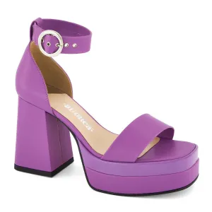 Andrea Ankle Strap Sandal With Round Buckle