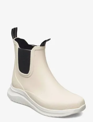 Ankle Rubber Boot In Milk Creme
