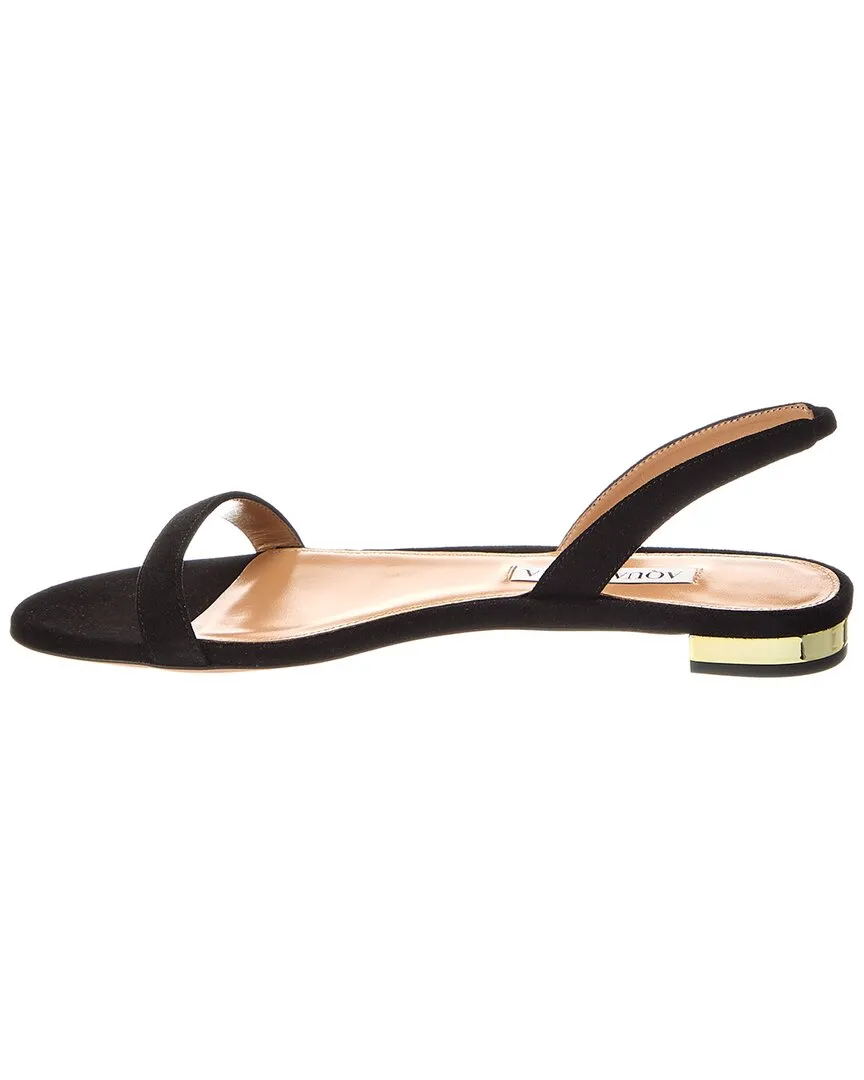 Aquazzura So Nude Suede Slingback Sandal