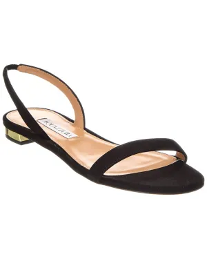 Aquazzura So Nude Suede Slingback Sandal