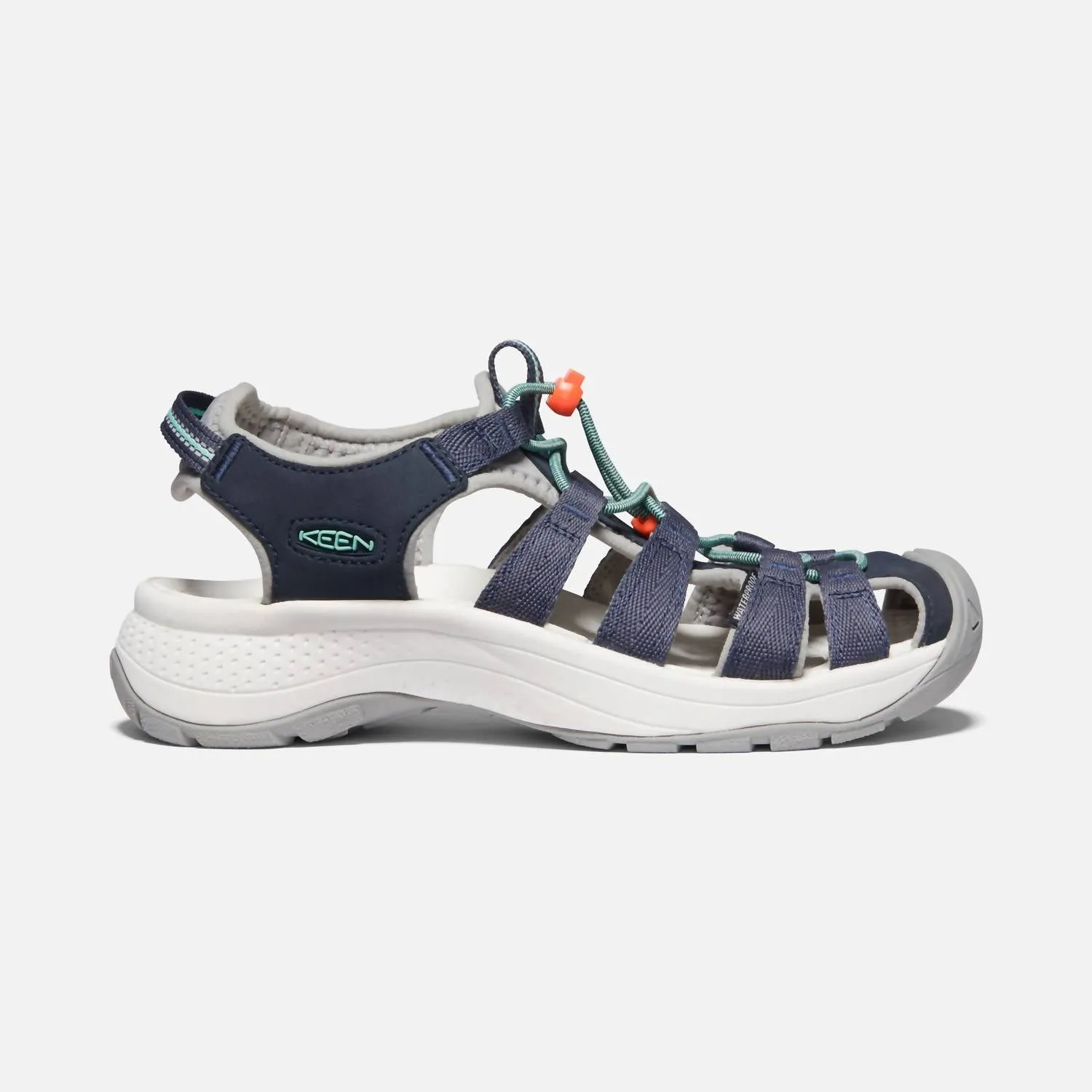 Astoria West Fisherwoman Sandal In Navy / Beveled Glass