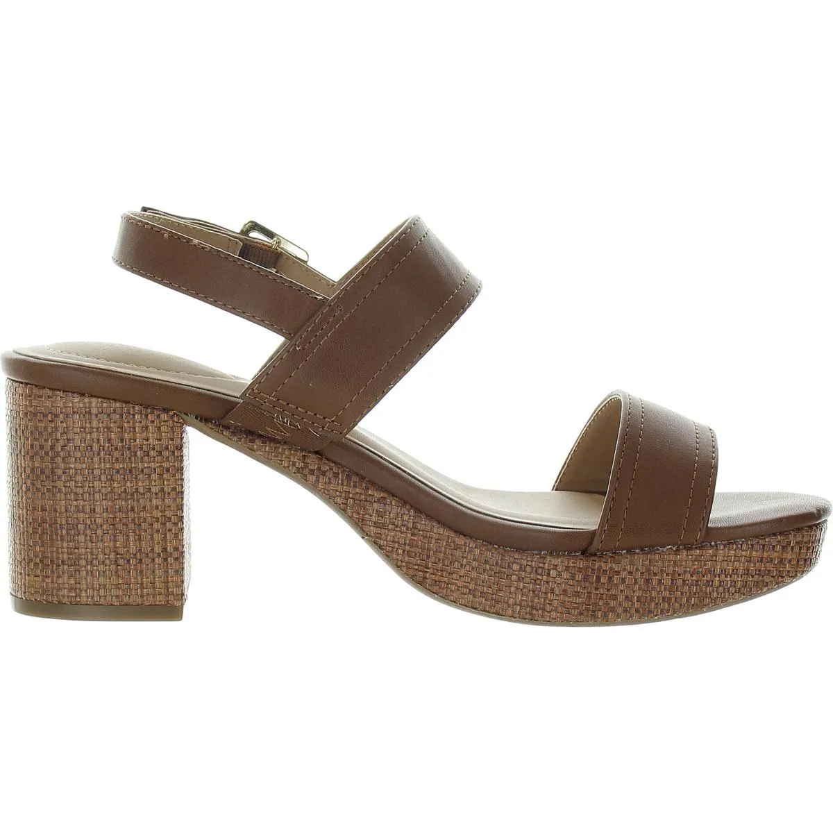 Astrid Womens Two Tone Man Made Block Heel
