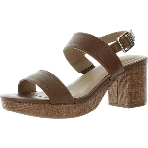 Astrid Womens Two Tone Man Made Block Heel