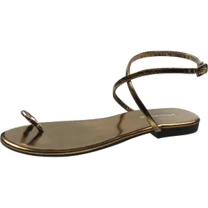 Atlantica Womens Toe Loop Leather Ankle Strap