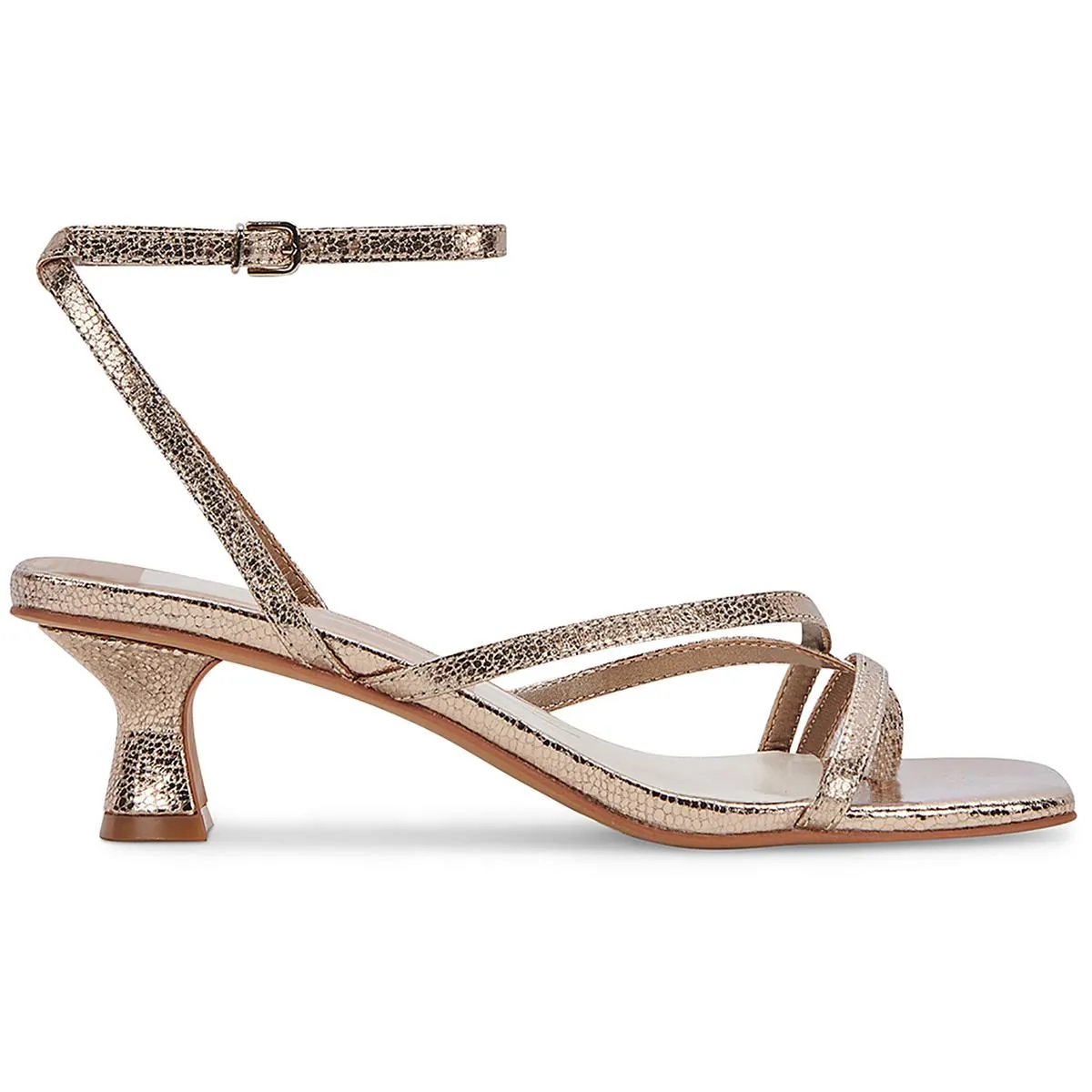 Baylor Womens Padded Insole Faux Leather Ankle Strap