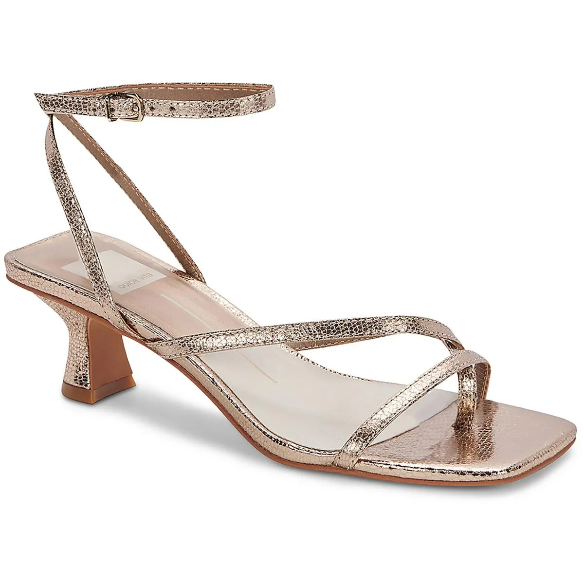 Baylor Womens Padded Insole Faux Leather Ankle Strap