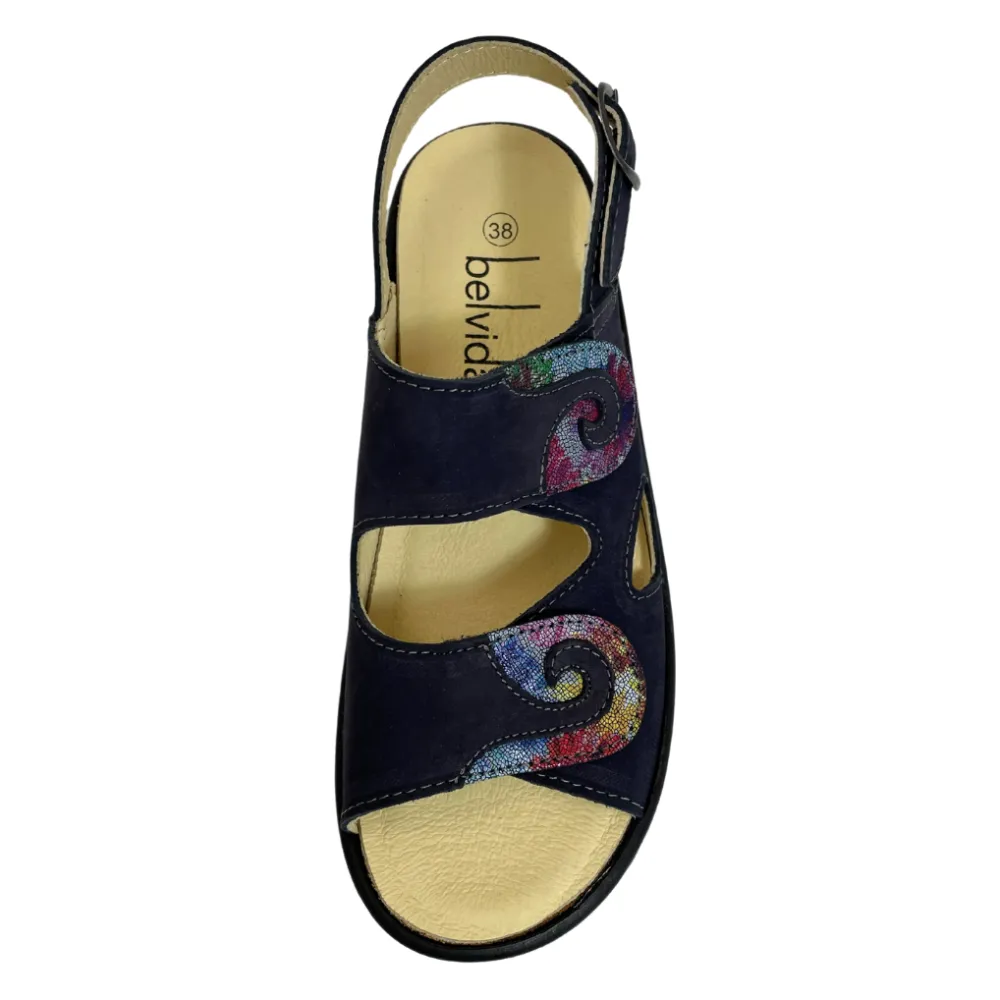 Belvida Portina Cherish Marine/Multi Sandal (Women's)