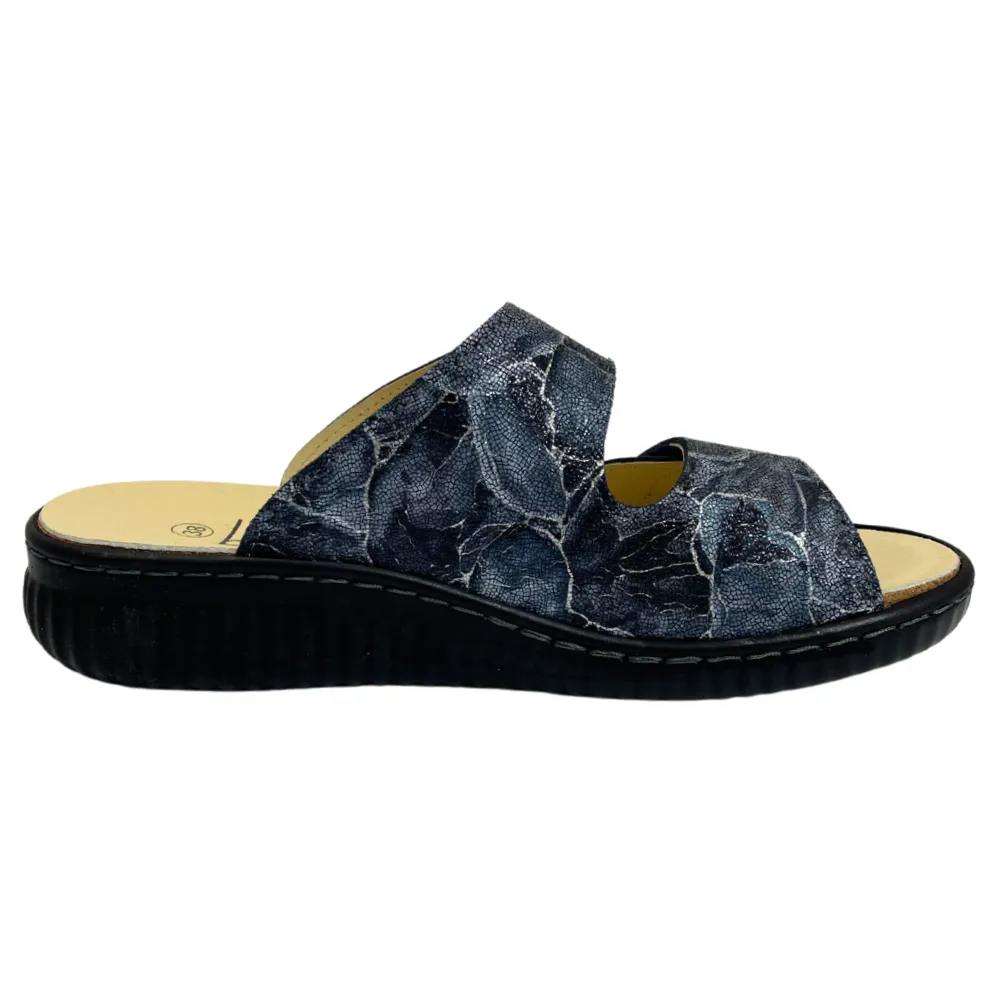 Belvida Portina Shoresh Navy Nubuck Sandal (Women's)