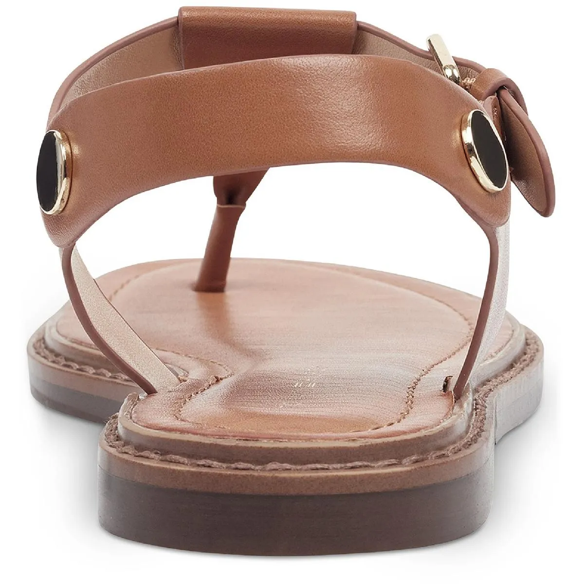 Bennia Womens Faux Leather Sling Back Thong Sandals
