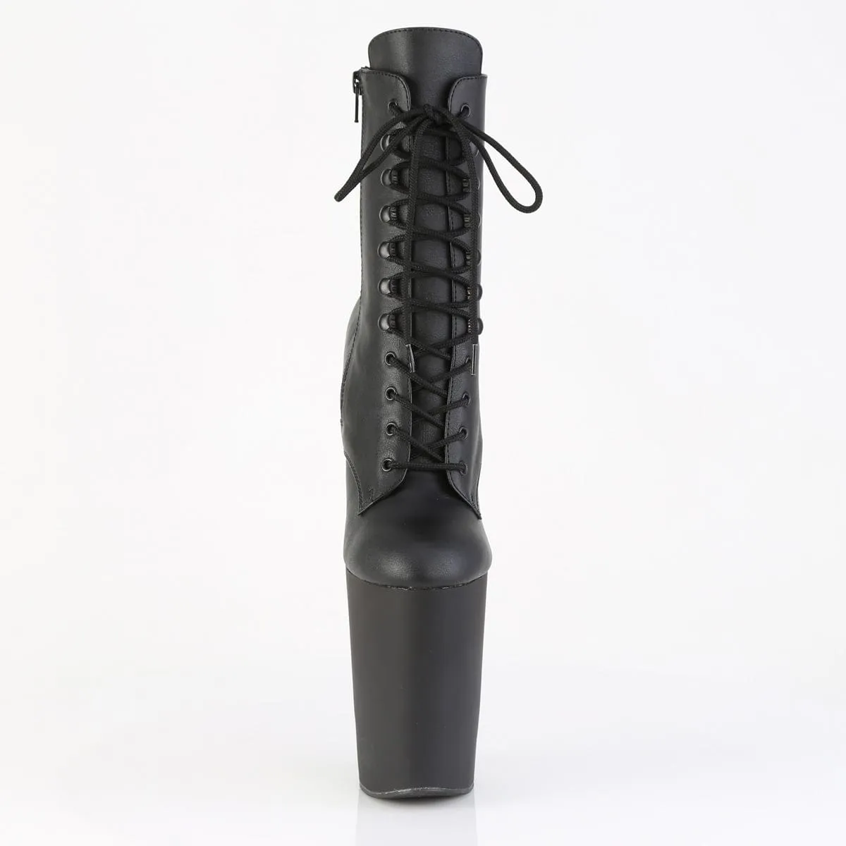 BEWITCHED-1020 Black Faux Leather/Black Matte