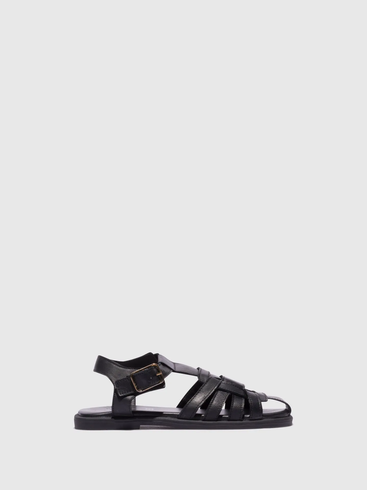 Black Ankle Strap Sandals