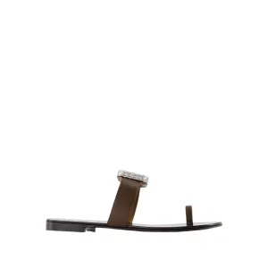 Blahir Flat Sandals - Leather - Brown