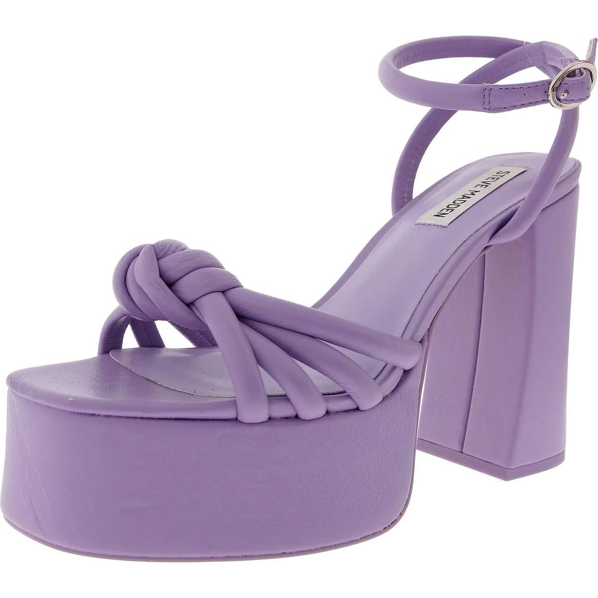 Bonnie Womens Adjustable Faux Leather Platform Sandals
