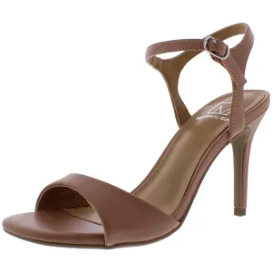 Briana  Womens Faux Leather Ankle Strap Dress Sandals