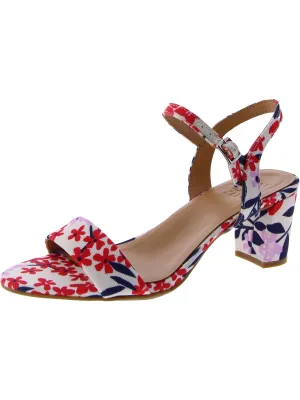Bristol 4 Womens Floral Ankle Strap Heels