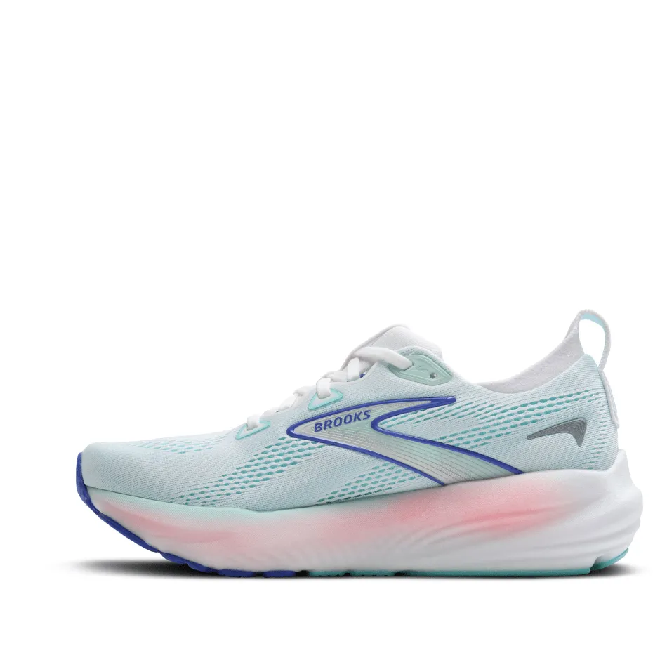 Brooks Women's Glycerin GTS 22 Running Shoes in White/Limpet Shell/Amparo Blue SS25
