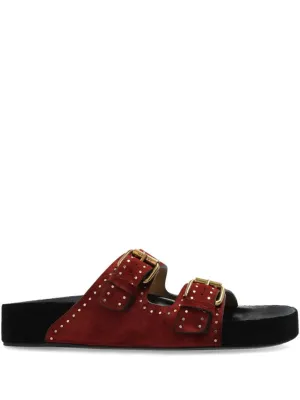 Burgundy Lennyo Sandals