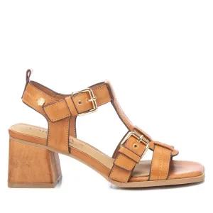 Carmela Leather Collection Women's Heeled Sandals By XTI