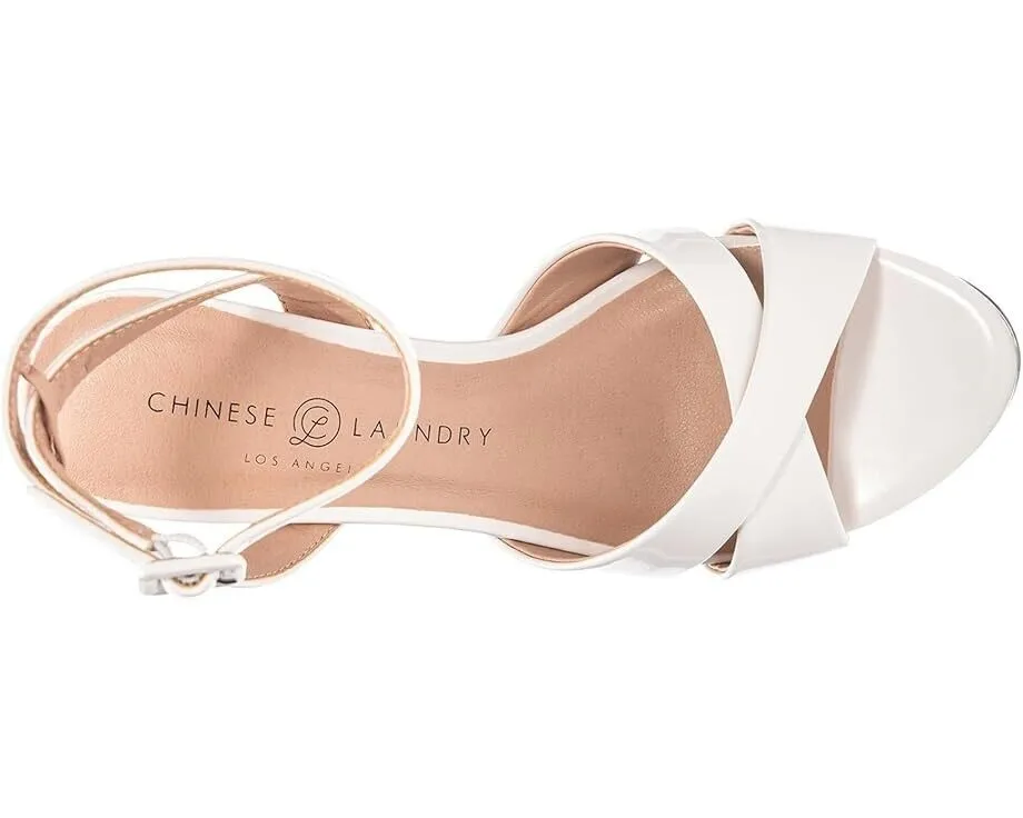 Chinese Laundry Theena Strappy Women's US 7 Cream Platform Dress Sandals ZPO1720