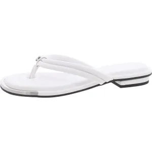Clemmie Womens Embellished Manmade Flip-Flops