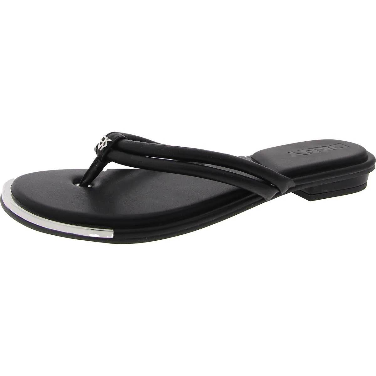 Clemmie Womens Embellished Manmade Flip-Flops