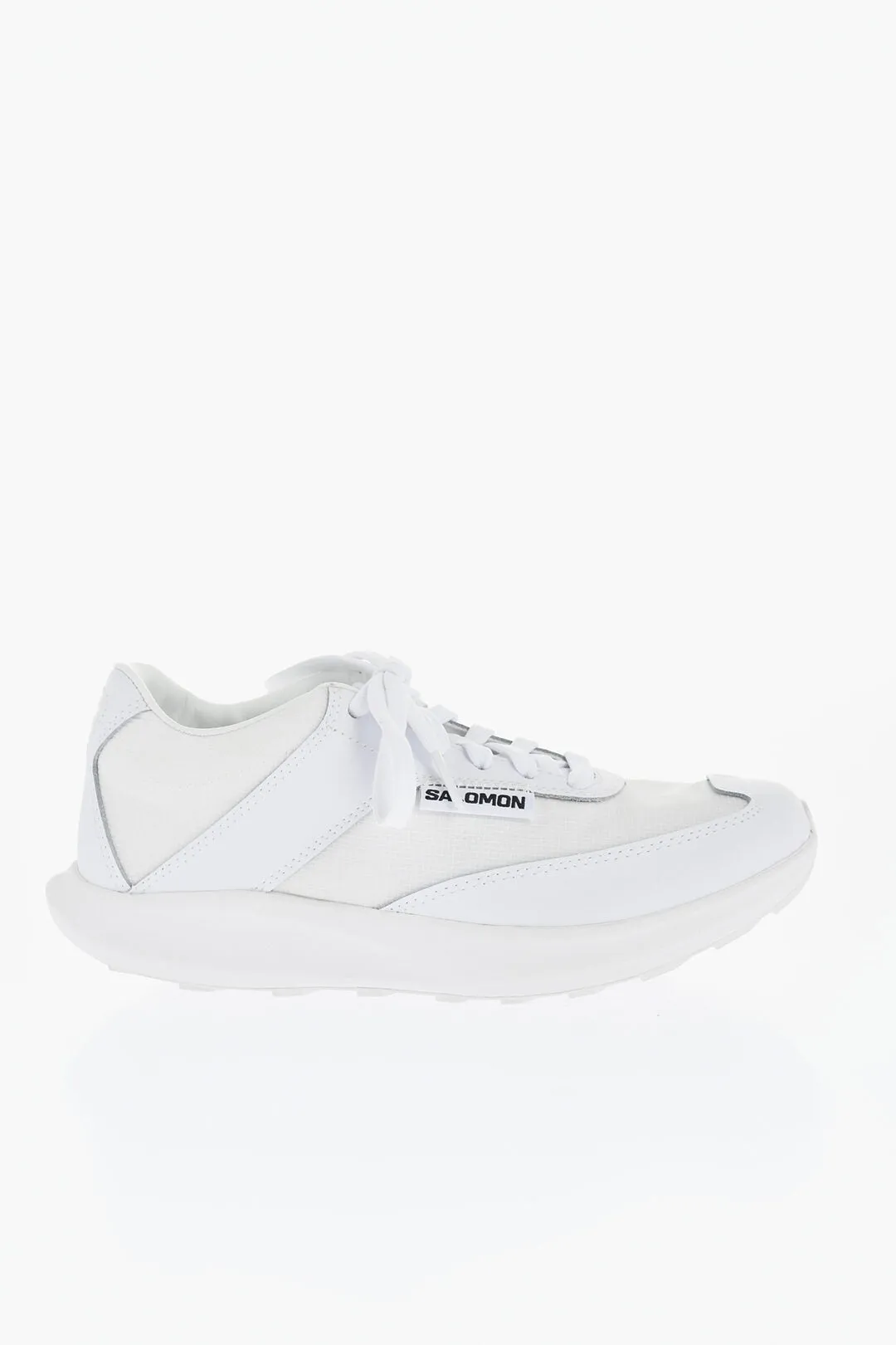Comme Des Garons Comme Des Garcons Tech Fabric Low Sneakers With Leather Deta