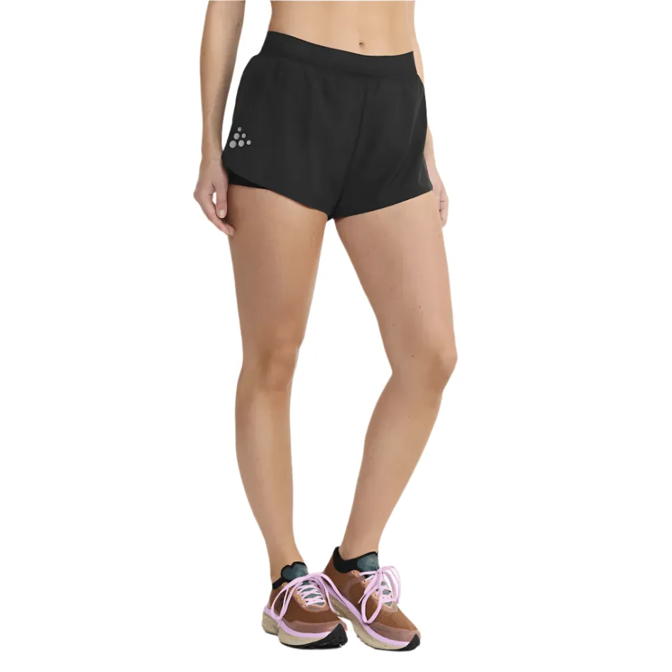 Craft Women's Pro Hypervent Split Short in Black