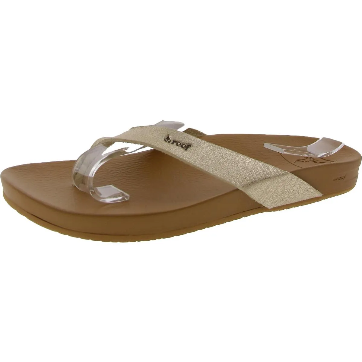 Cushion Court Womens Faux Leather Snake Print Flip-Flops