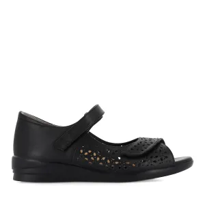 DAFFODIL W - BLACK LEATHER