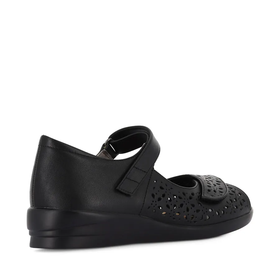 DAFFODIL W - BLACK LEATHER