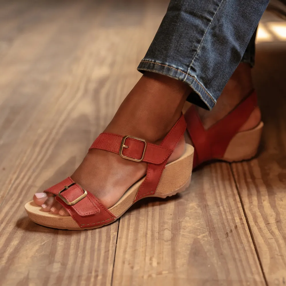 Dansko Trinity Cayenne Burnished Nubuck Sandal (Women's)