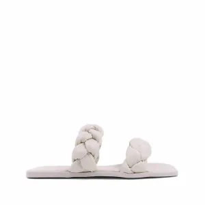 Daria Braided Sandal In Bone