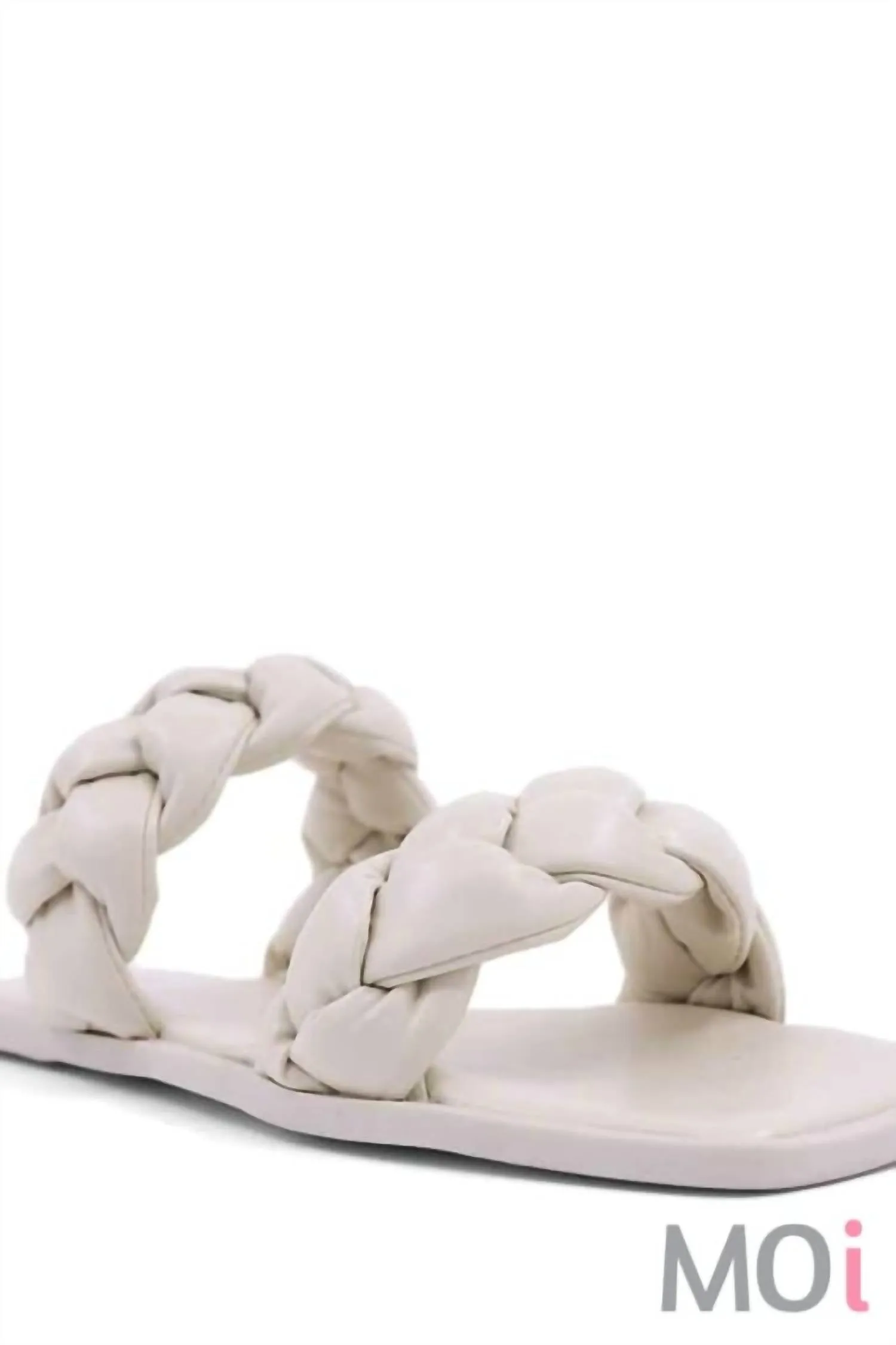 Daria Braided Sandal In Bone