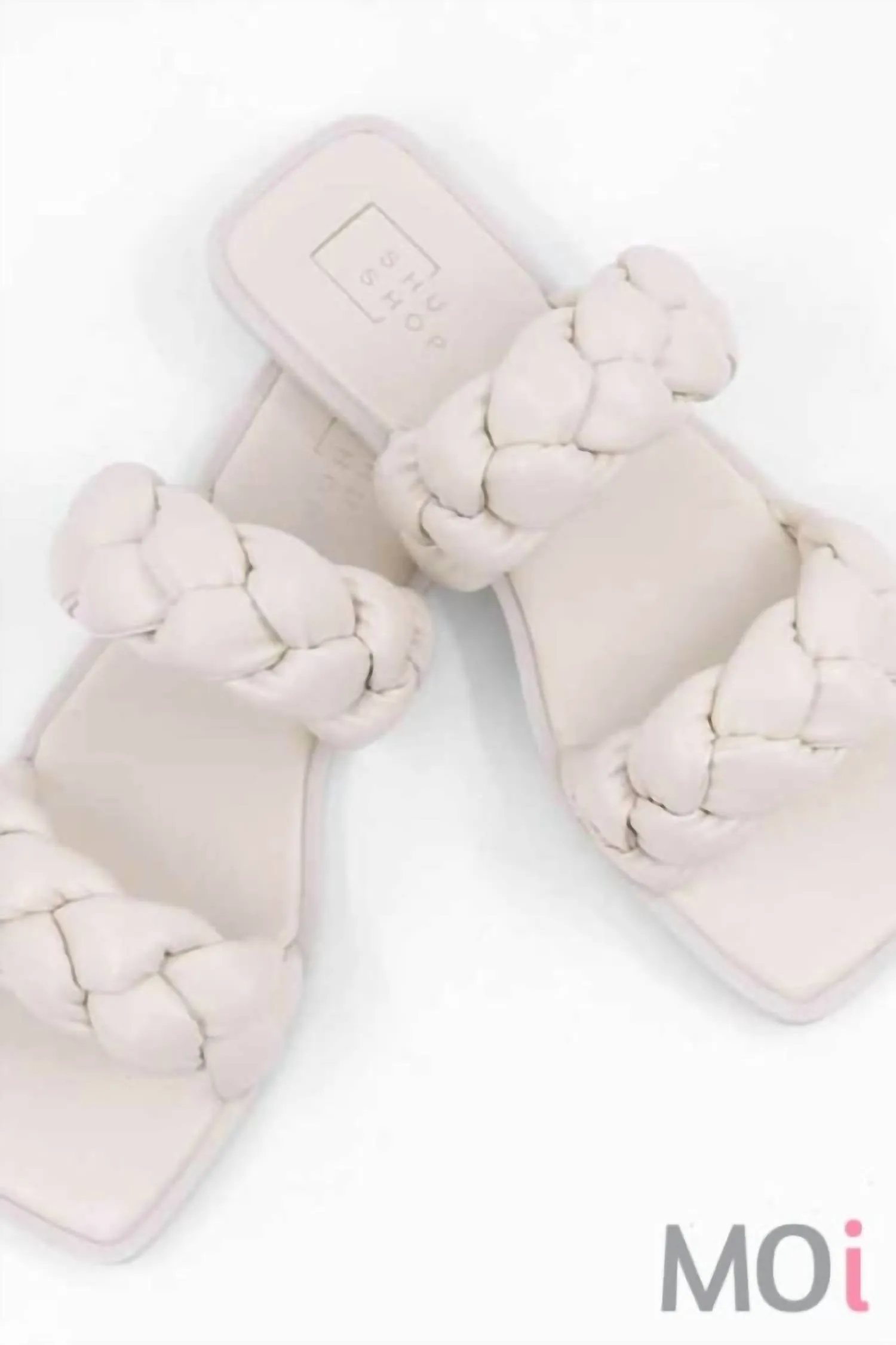Daria Braided Sandal In Bone